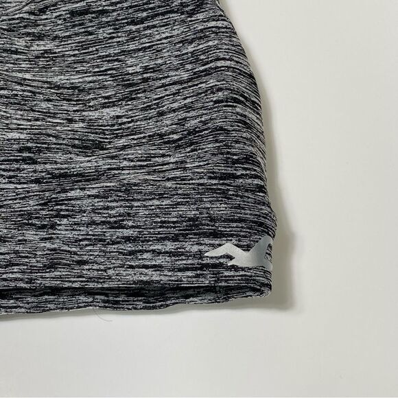 Holister Open Back Chriscross Black & Gray Spacedye Spots Bra Women's Size M - Picture 15 of 15